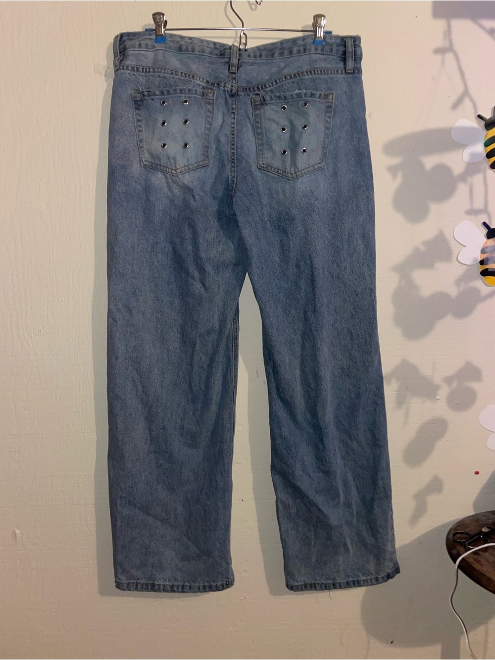 Y2K low rise wide leg flare jeans 100% cotton